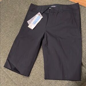 MaxMara navy walking shorts (sz 2)